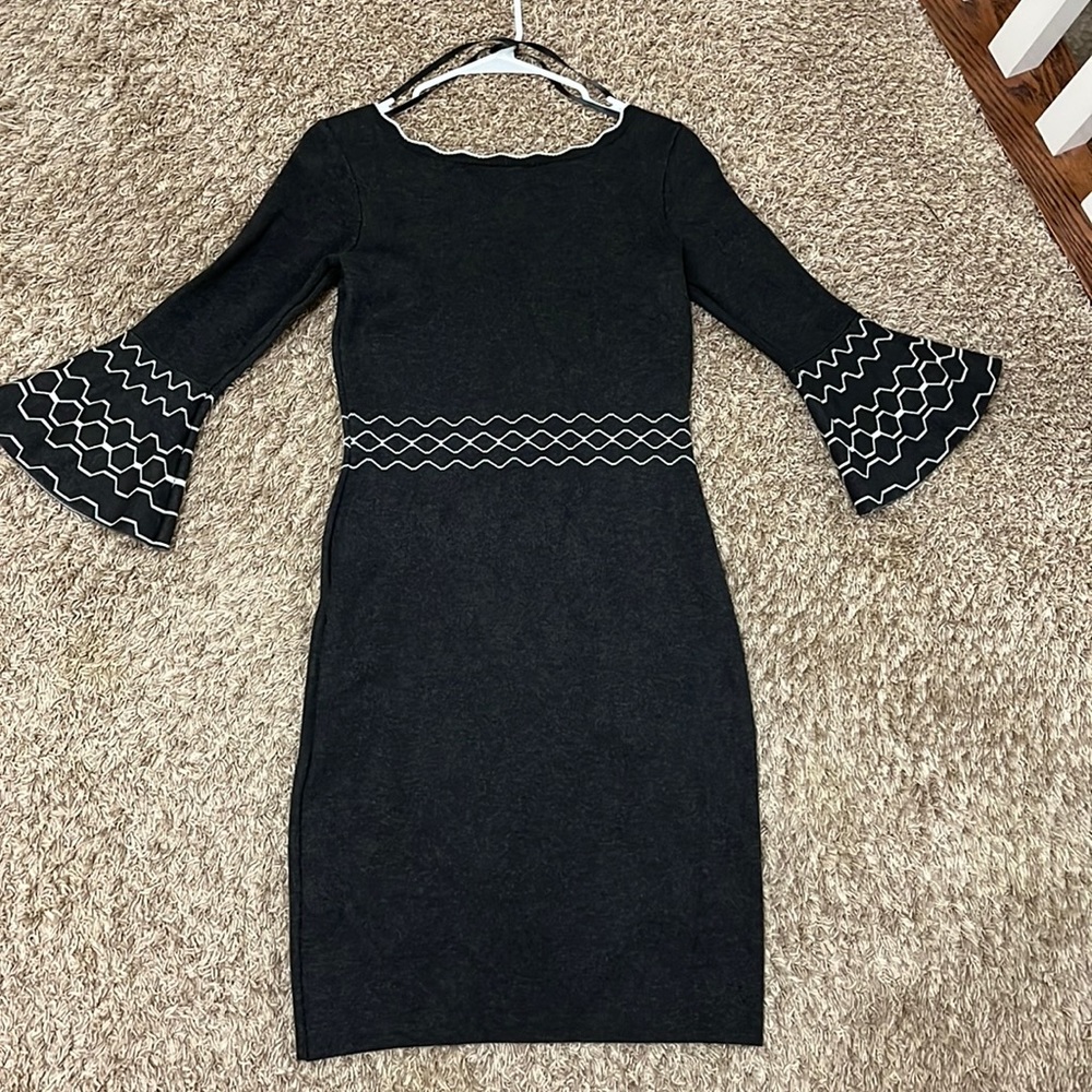 Body-con sweater dress